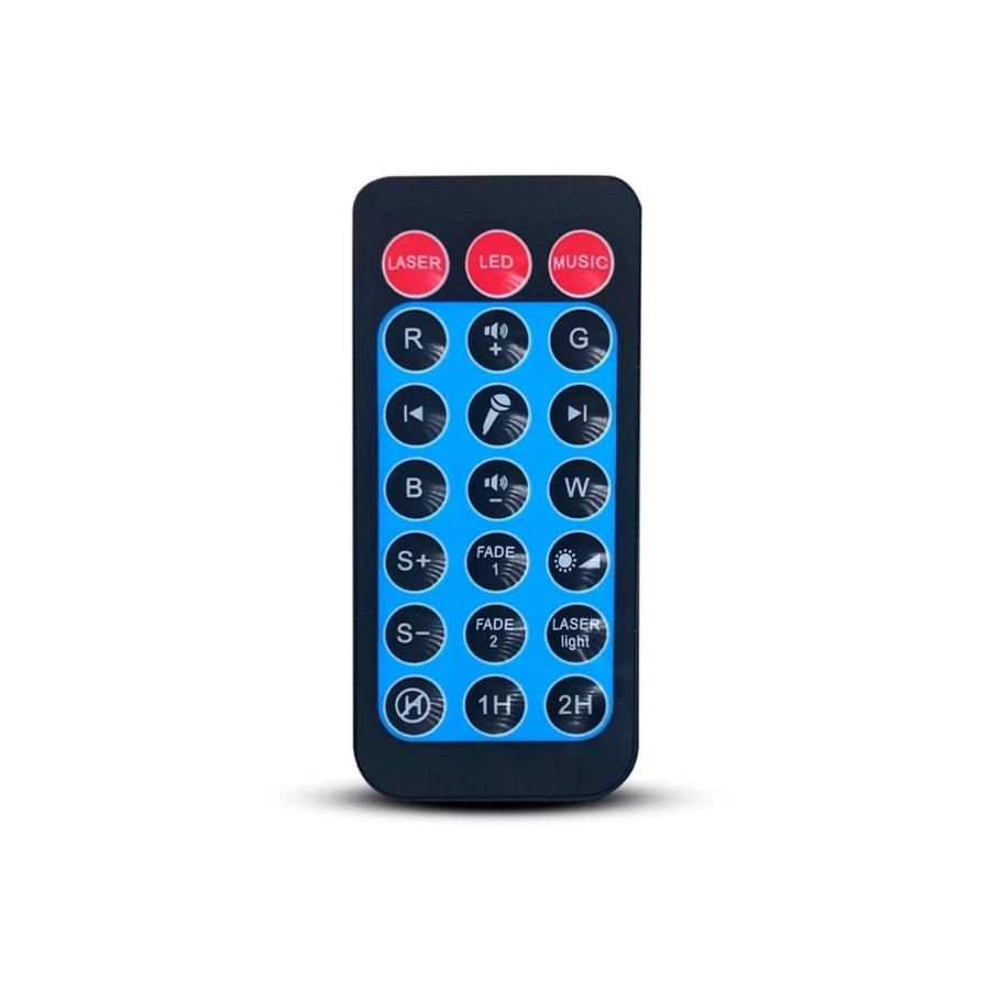 Luminária Abajur Projetor Estrelas Galáxia Caixa De Som Bluetooth RGB - Imagem 3